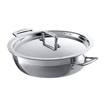 Le Creuset Gourmet-Profitopf aus 3-ply Edelstahl mit Deckel, Ø 30 cm,Für alle Herdarten inkl. Induktion und Ofen geeignet, Silber, 96202830001000 im Sale